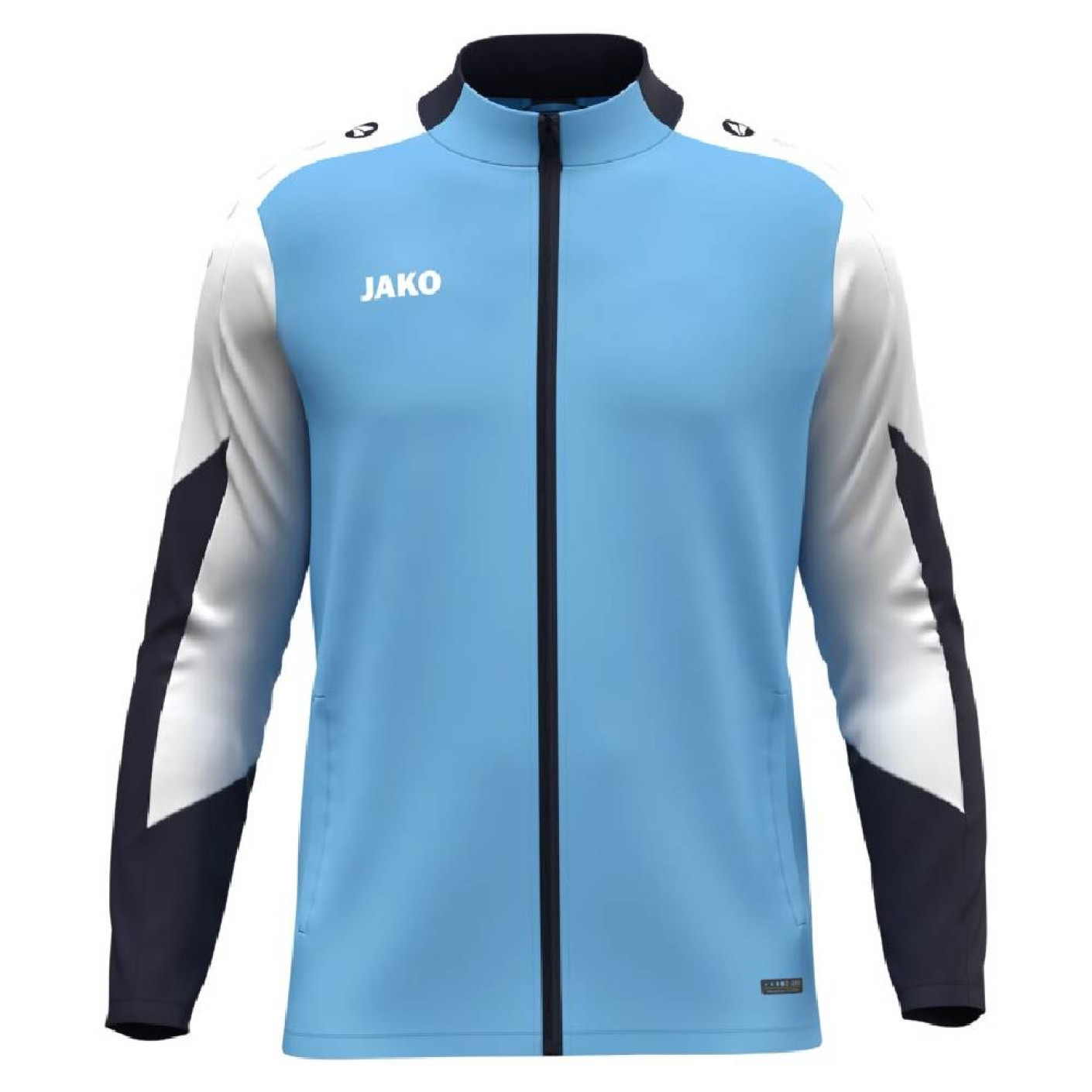 JAKO Dynamic Polyester Training Jacket Light Blue White Dark Blue