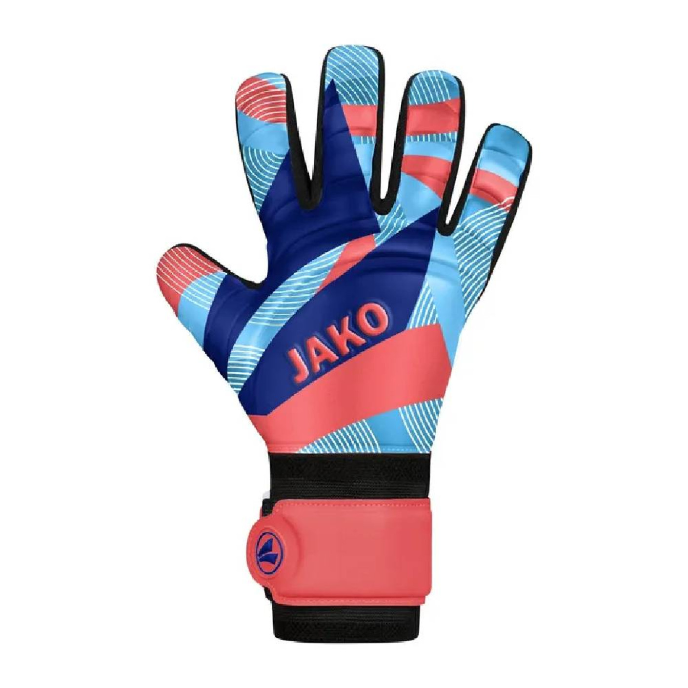JAKO River Basic RC Goalkeeper Gloves Kids Light Blue Light Red Blue