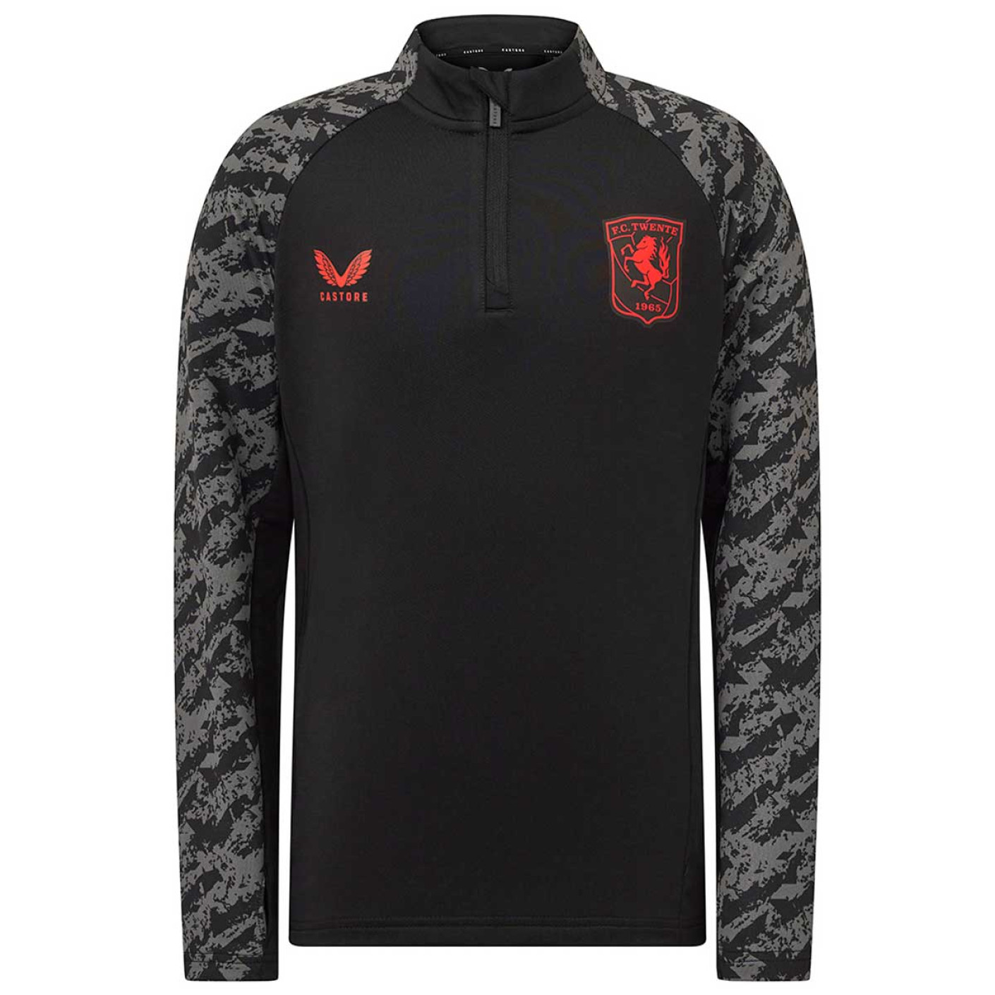 Castore FC Twente Training sweater 1/4-Zip 2025-2026 Kids Black