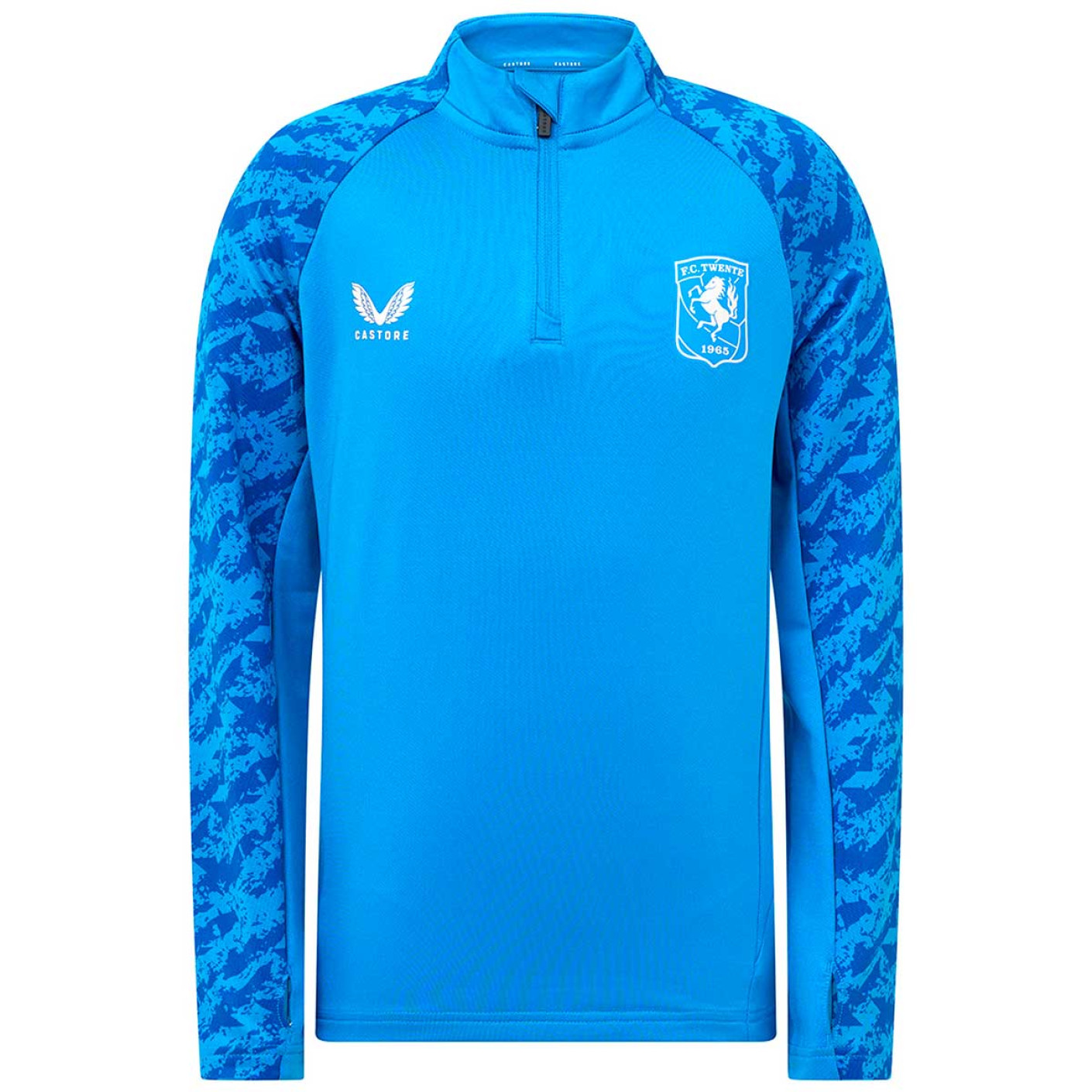 Castore FC Twente Trainingstrui 1/4-Zip 2025-2026 Kids Blauw