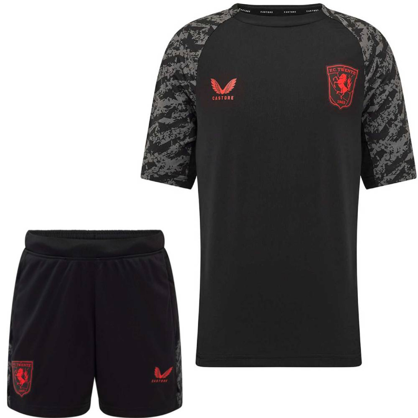 Castore FC Twente Training Set 2025-2026 Kids Black