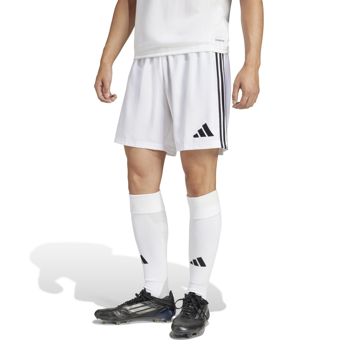 adidas Tastigo 25 Football Shorts White Black