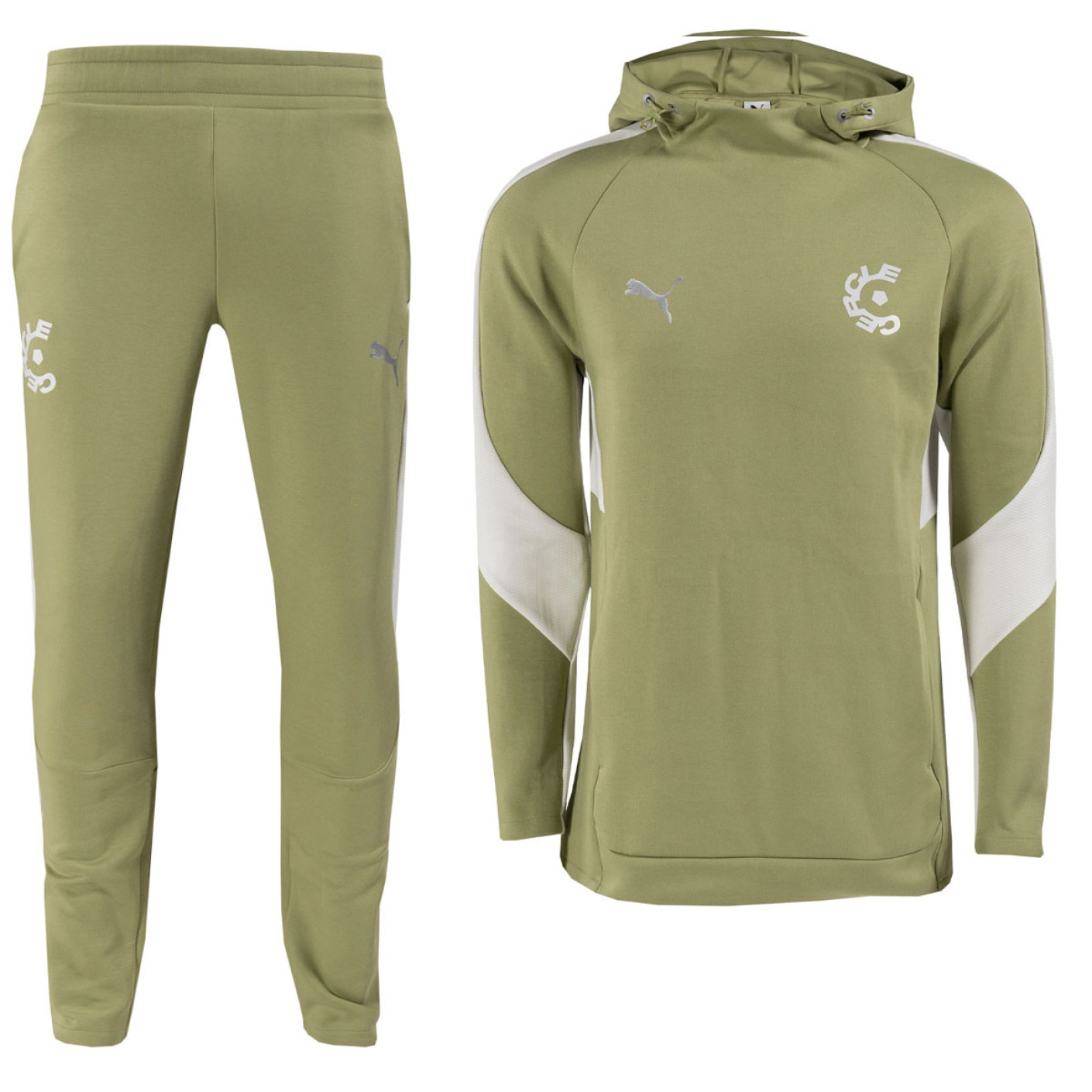 PUMA Cercle Brugge Casual Joggingpak Hooded 2025-2026 Groen
