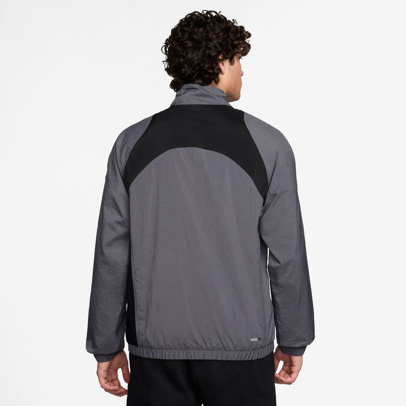 Nike Total 90 Trainingsjack Woven Grijs Zwart Wit - Voetbalshop.nl