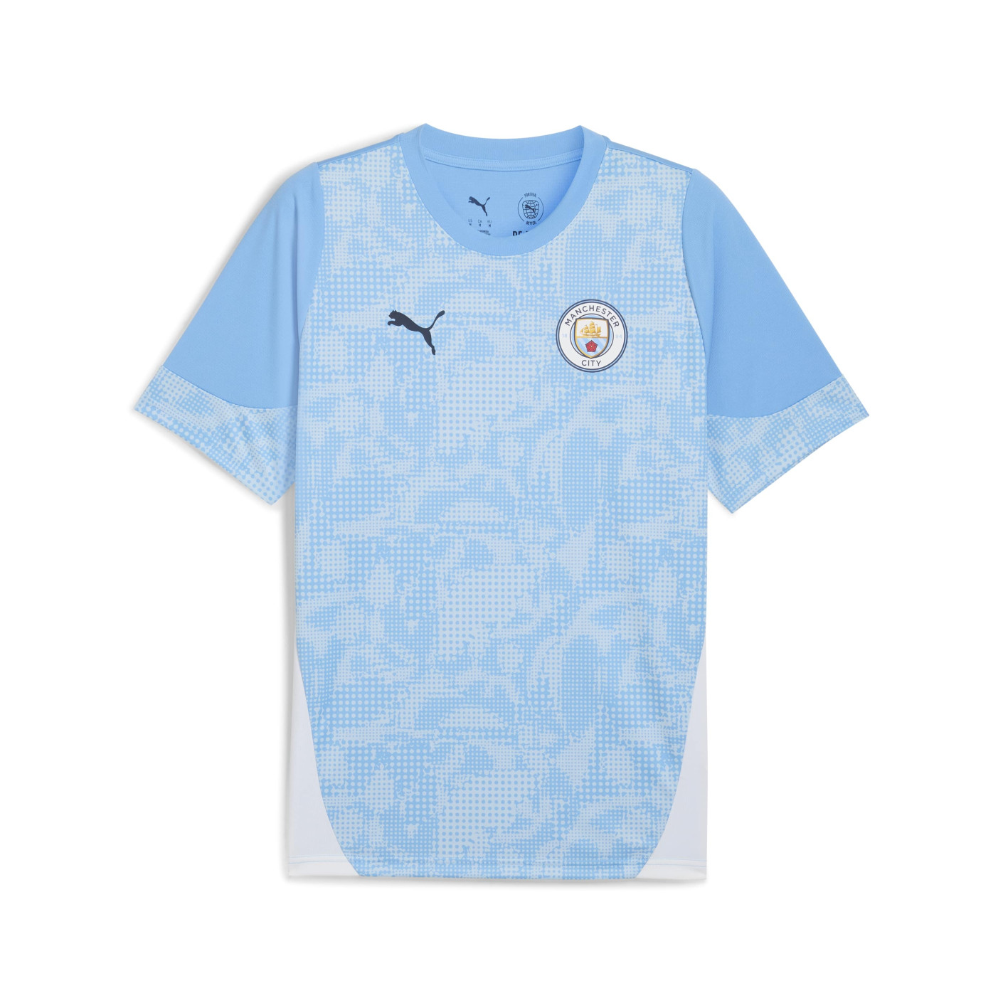 PUMA Manchester City Training Shirt 2025-2026 Kids Light Blue White