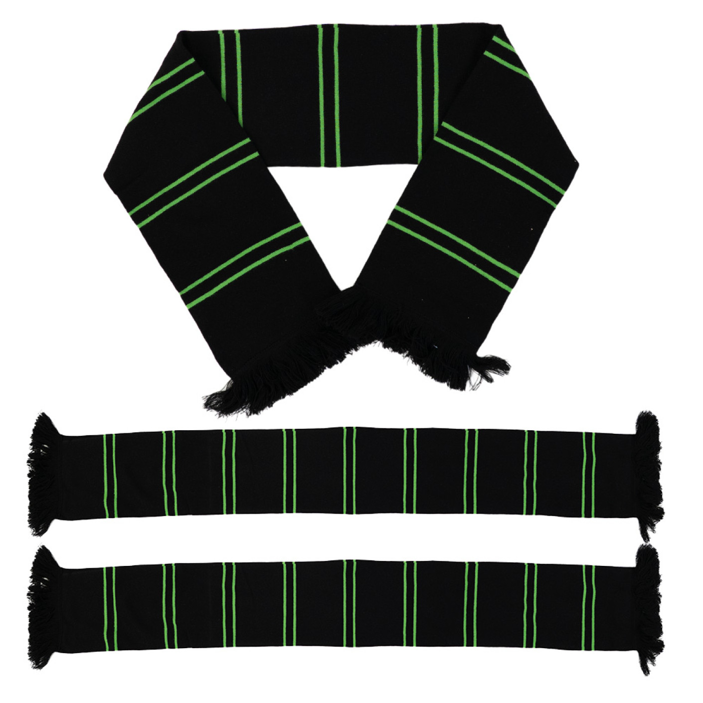 Cercle Brugge Sjaal Gestreept Zwart Groen
