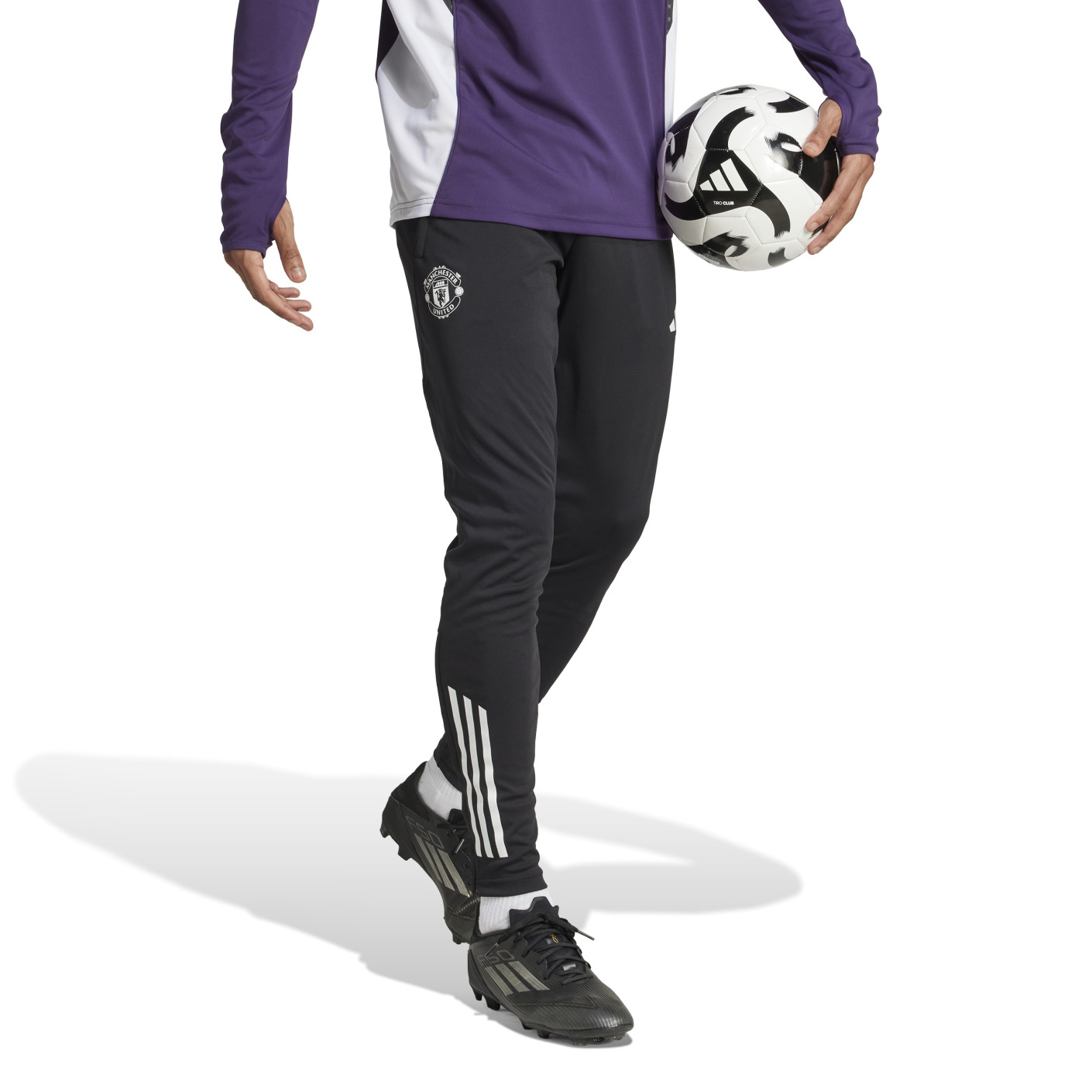 adidas Manchester United Training pants 2025-2026 Black White Purple