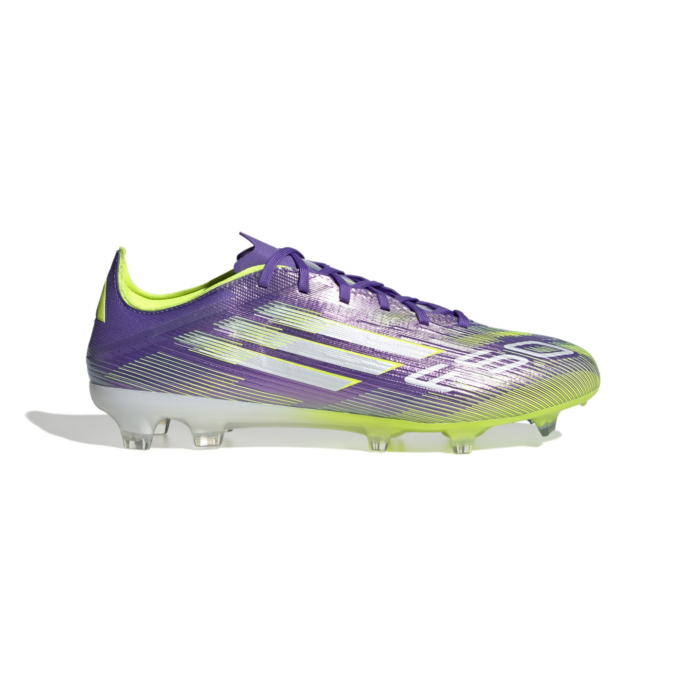 adidas F50 Pro Gras Football Boots (FG) Purple White Neon Yellow