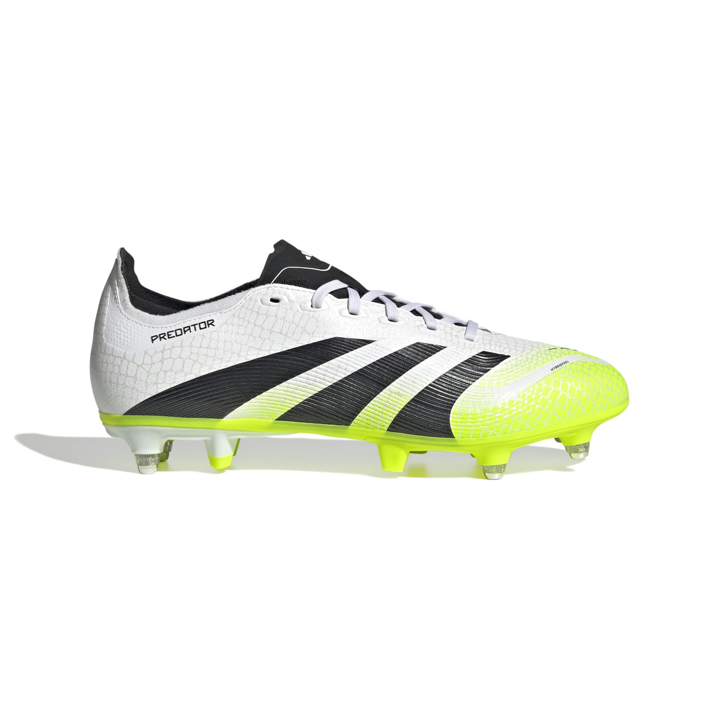 adidas Predator League Iron Nop Football Boots (SG) White Black Neon Yellow