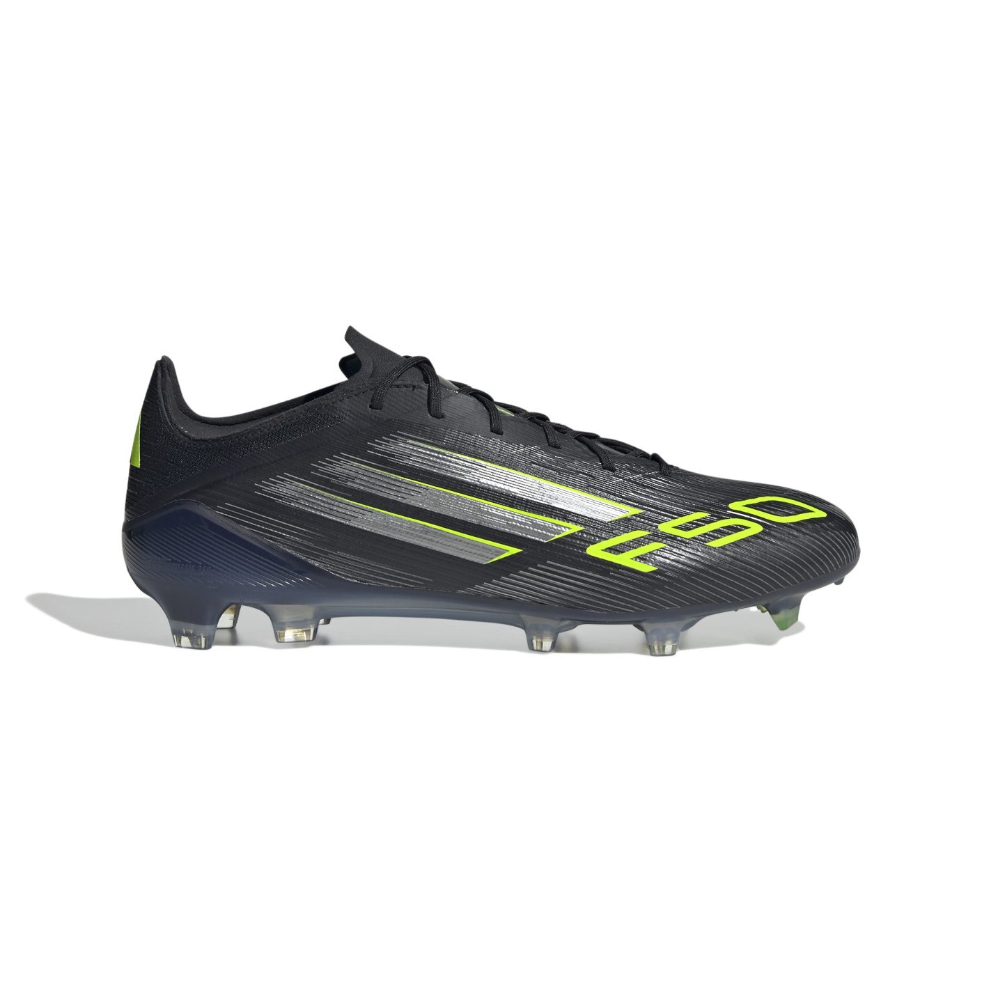adidas F50 Elite Gras Football Boots (FG) Black Silver Neon Yellow