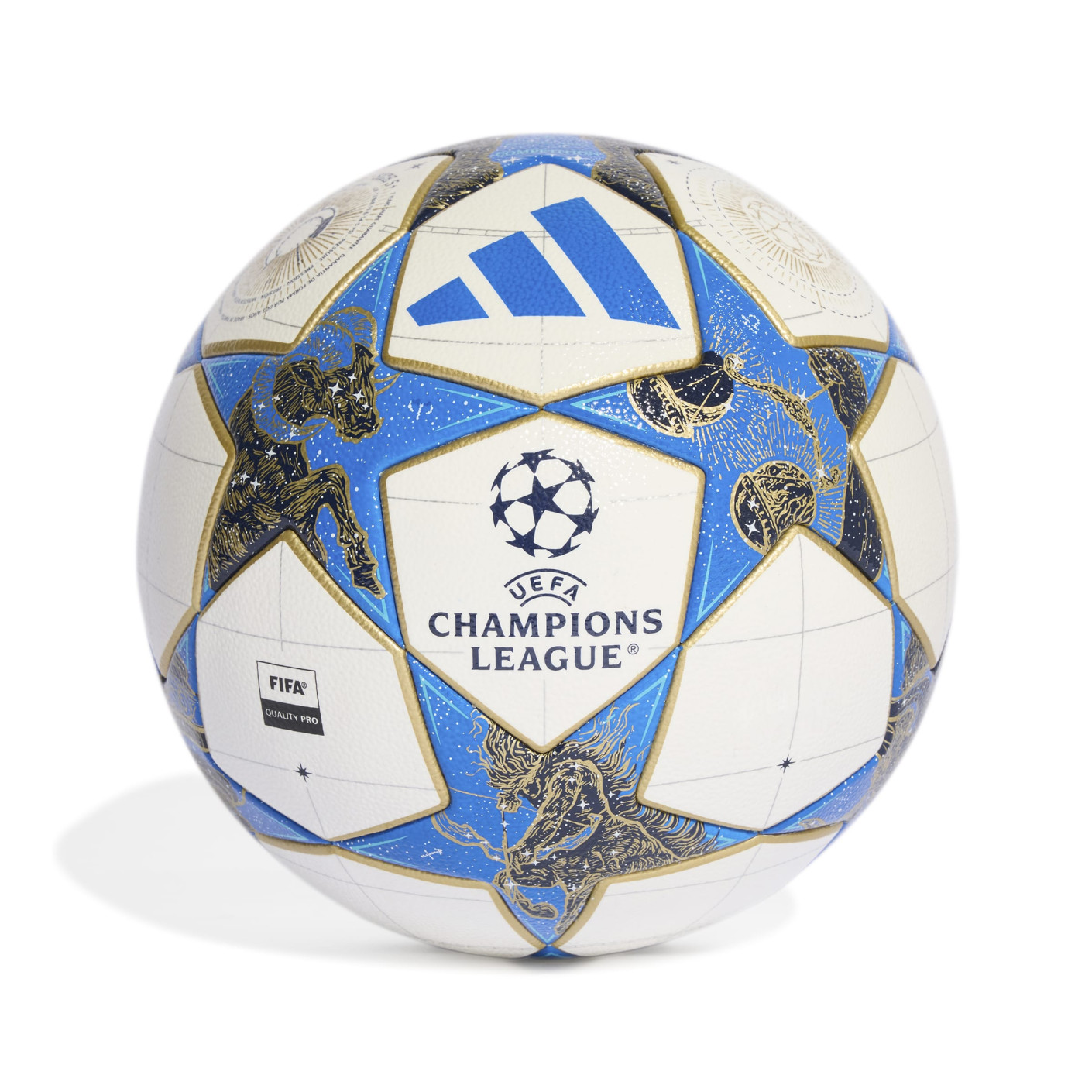 adidas UEFA Champions League Competition Voetbal 2025-2026 Wit Blauw Goud