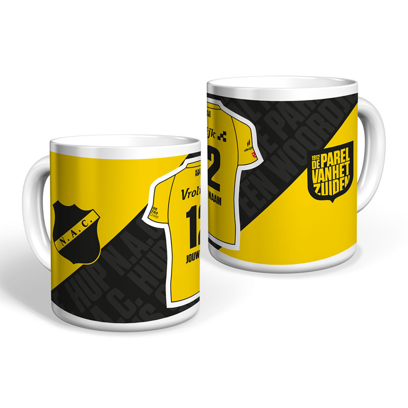 NAC Breda Mok Home Shirt 2025-2026 Personalised