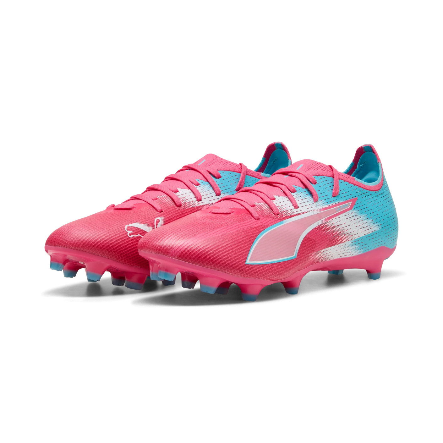 PUMA Ultra 6 Match Re-Charge Grass/Artificial Grass Football Boots (MG) Pink Blue White