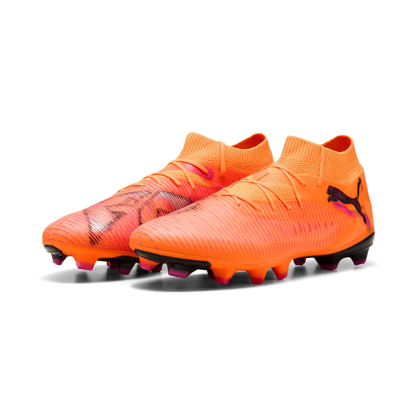 PUMA Future 8 Pro Gras / Kunstgras Voetbalschoenen (MG) Oranje Roze Zwart
