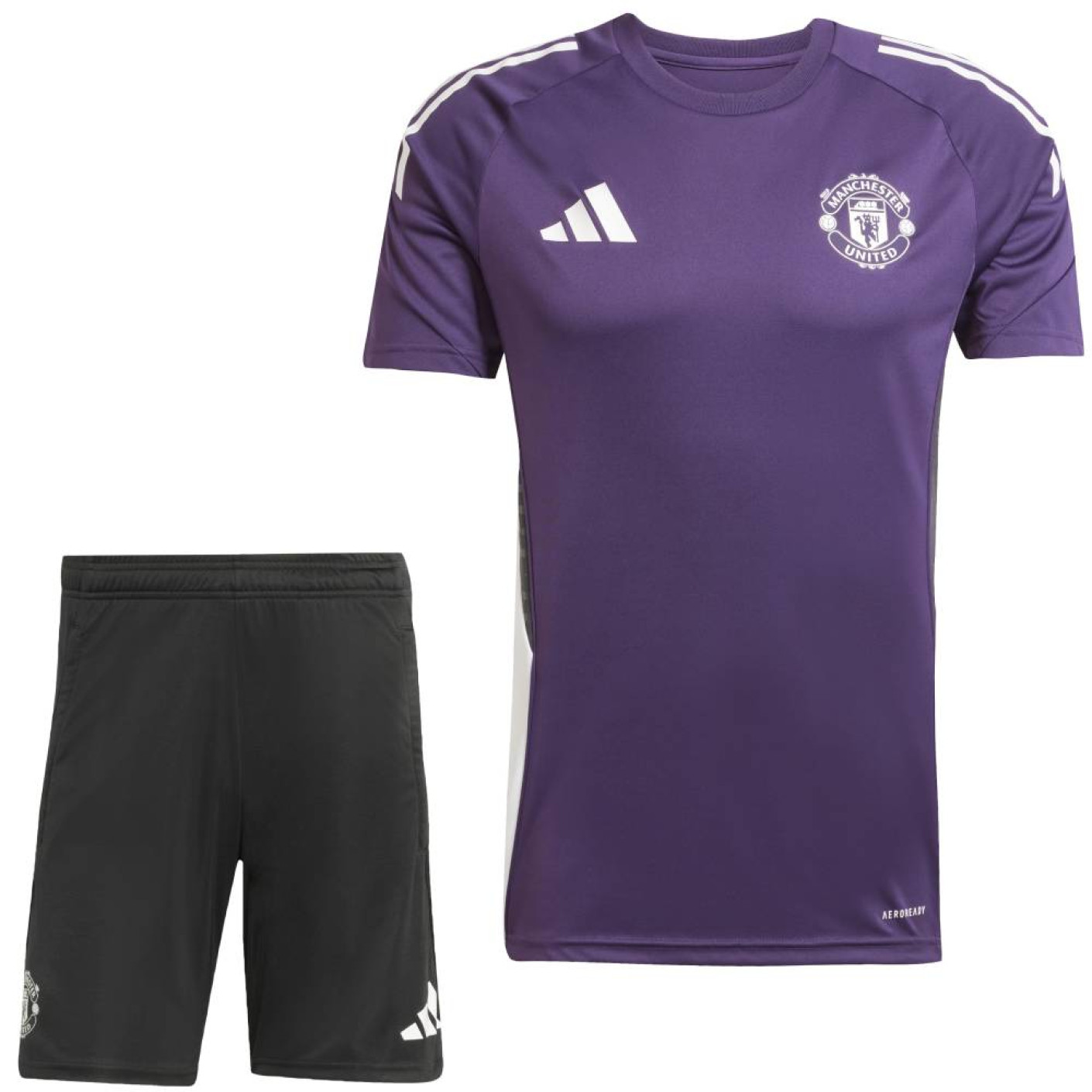 adidas Manchester United Training Set 2025-2026 Purple Black White