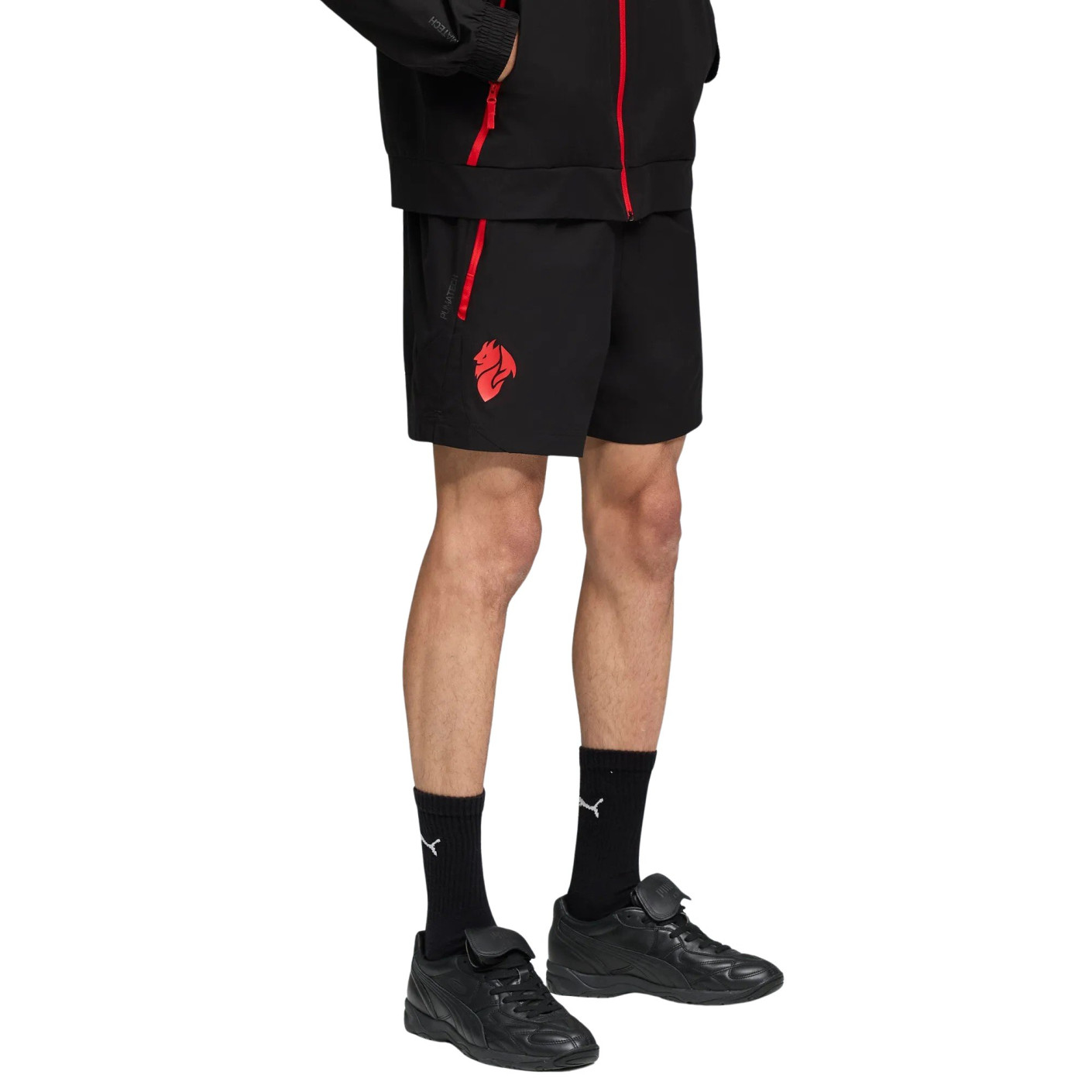 PUMA AC Milan Pumatech Woven Short 2025-2026 Black Red