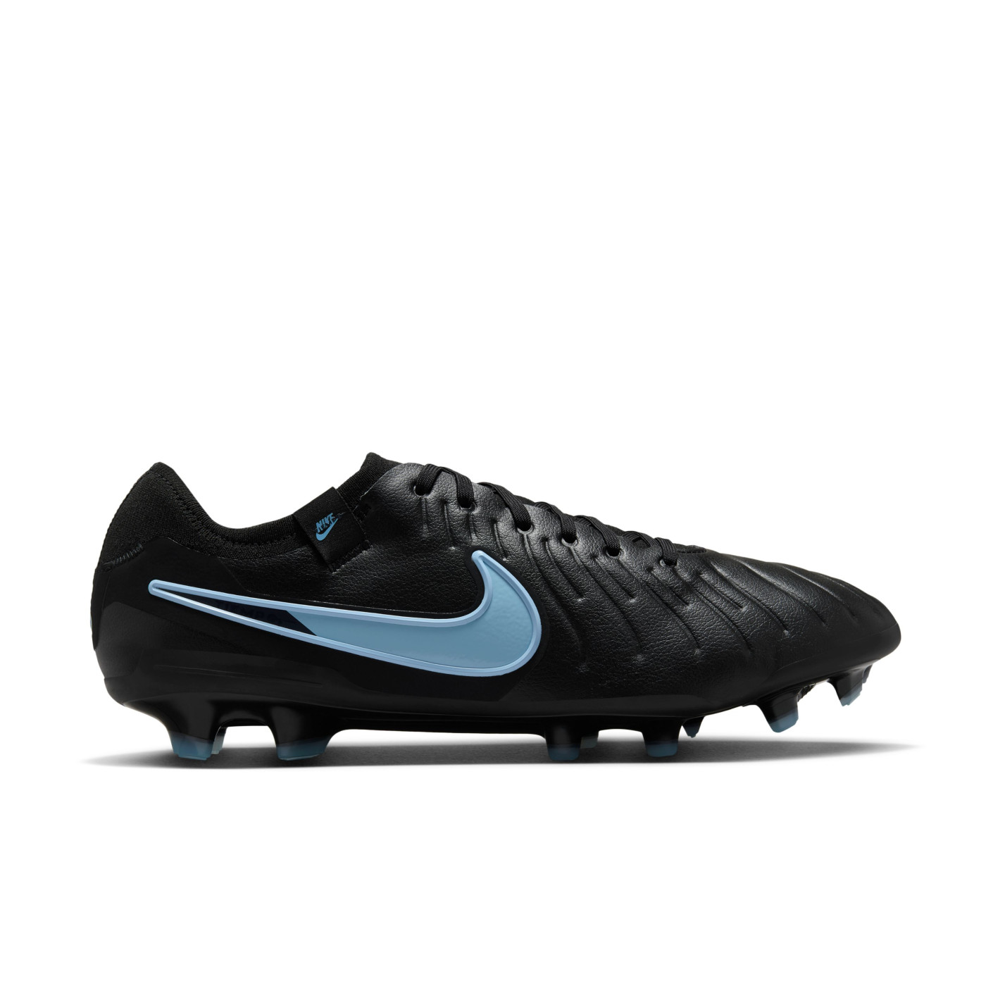 Nike Tiempo Legend 10 Pro Gras Football Boots (FG) Black Light Blue