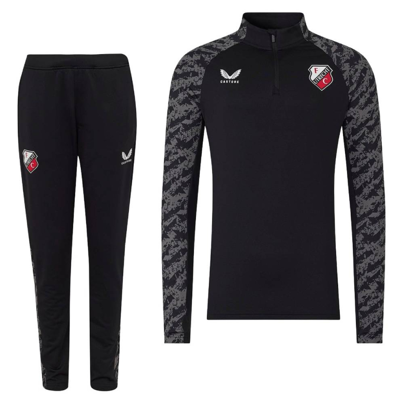 Castore FC Utrecht Tracksuit 1/4-Zip 2025-2026 Black