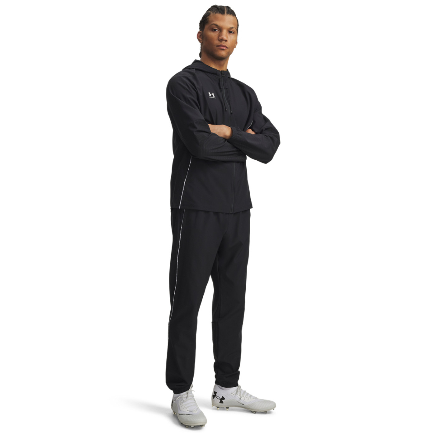 Under Armour Challenger Pro Full-Zip Tracksuit Black - Voetbalshop.nl