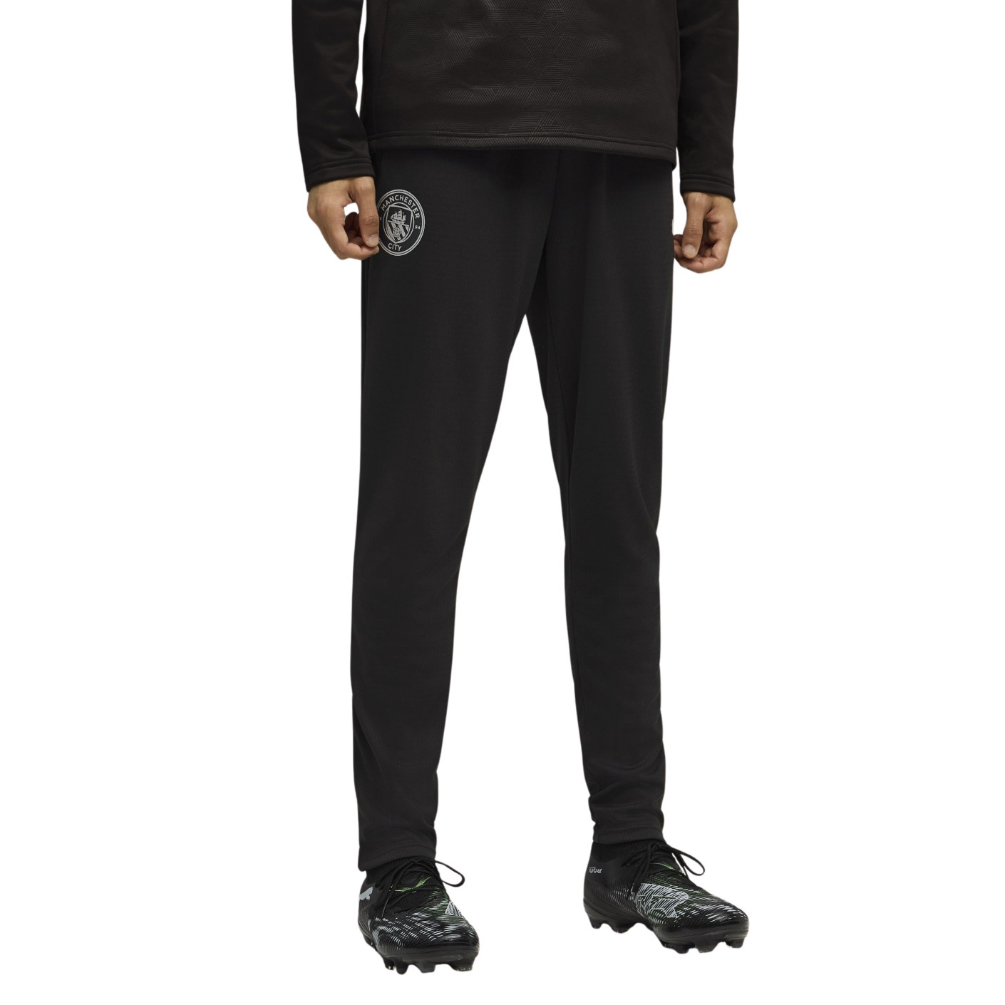 PUMA Manchester City Trainingsbroek 2025-2026 Zwart Zilver