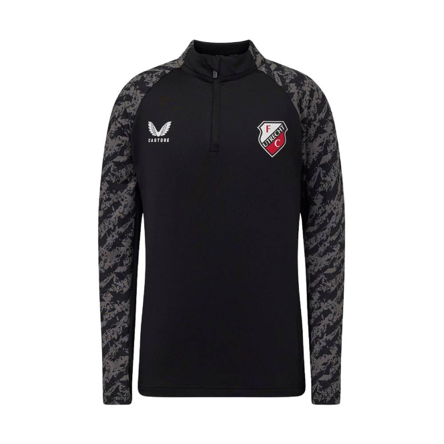Castore FC Utrecht Trainingstrui 1/4-Zip 2025-2026 Kids Zwart