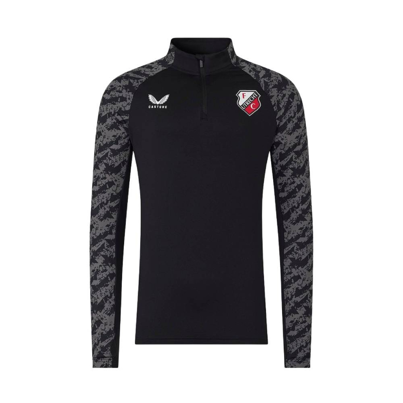 Castore FC Utrecht Trainingstrui 1/4-Zip 2025-2026 Zwart