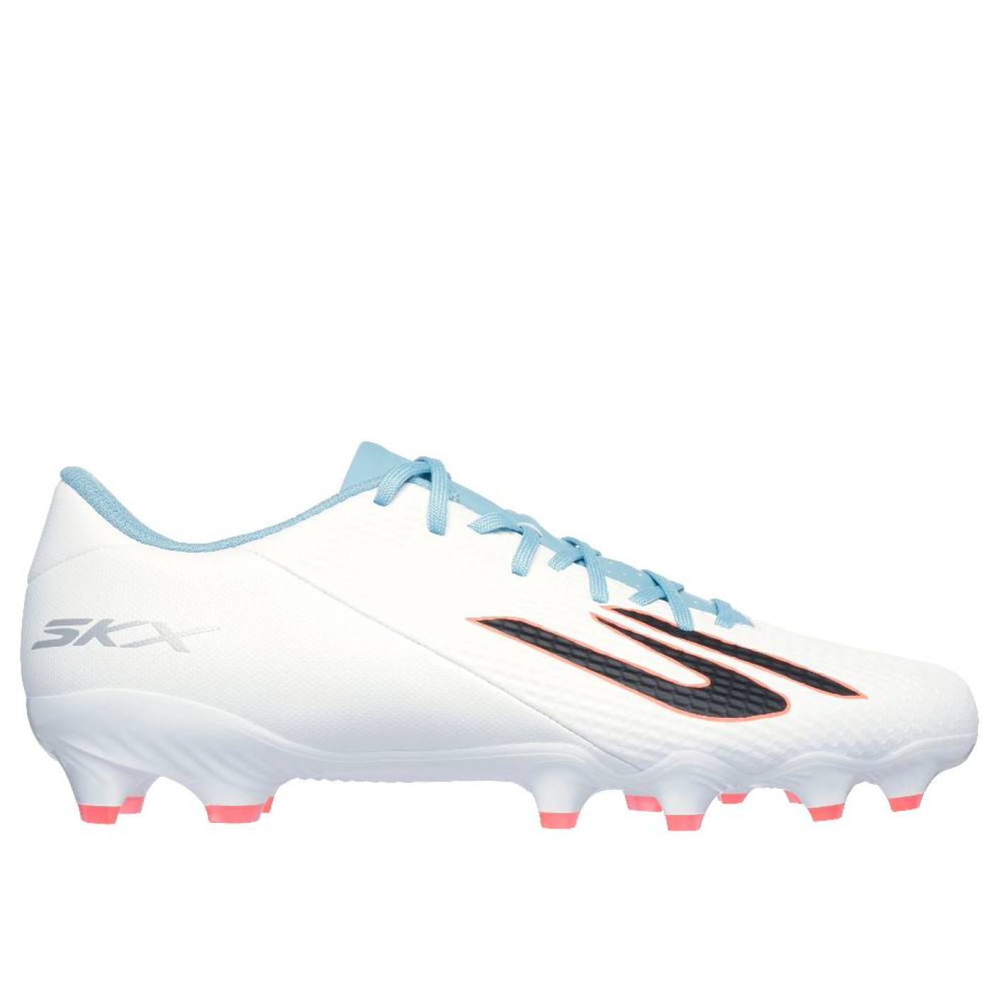 Skechers SKX_2 Academy Gras Football Boots (FG) White Blue Orange