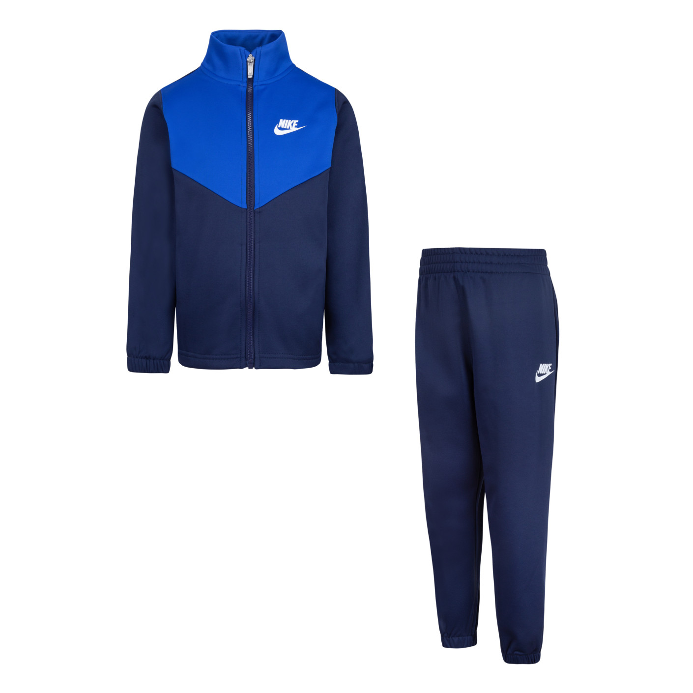 Nike Sportswear Essentials Tracksuit Full-Zip Toddlers Dark Blue White