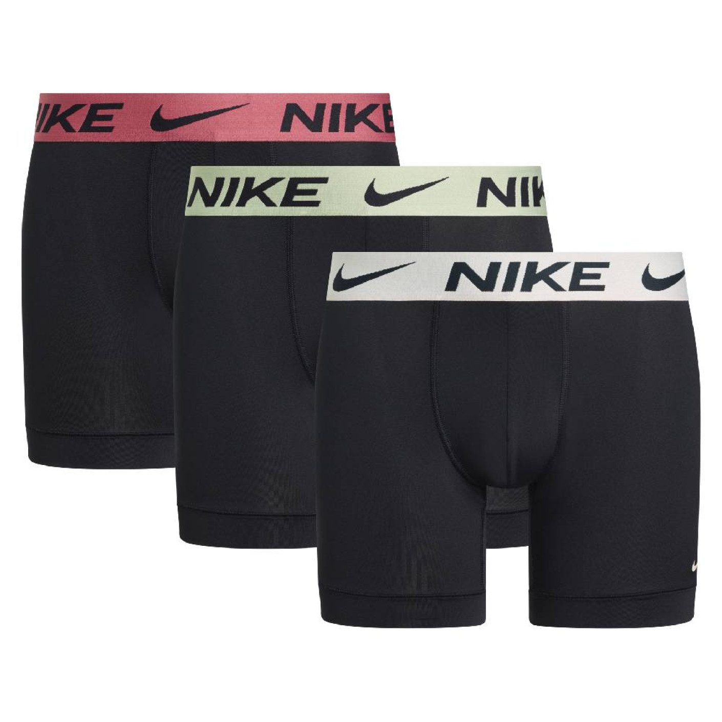 Nike Essential Micro Boxer Brief 3-Pack Zwart Roze Geel