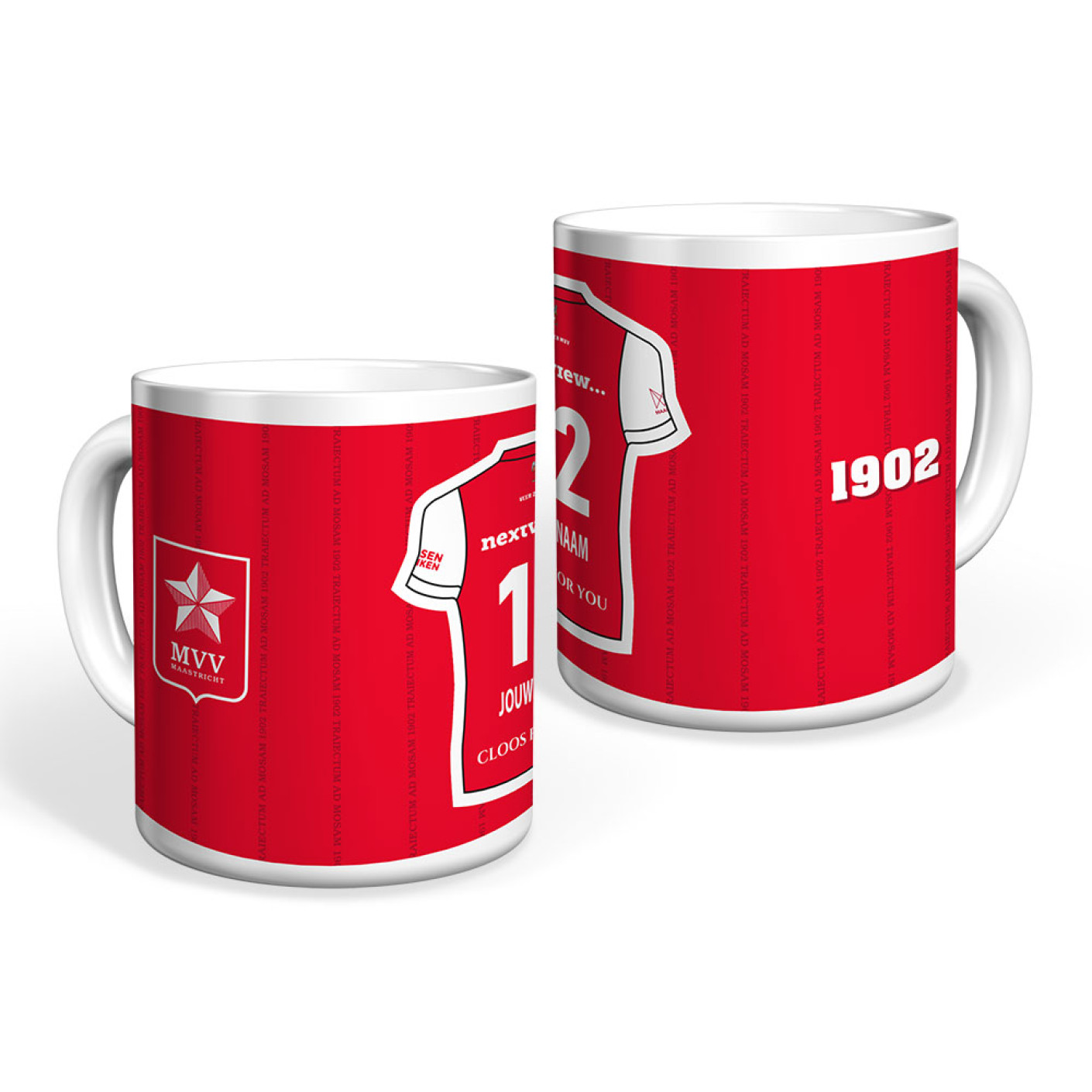 MVV Maastricht Mok Thuisshirt 2025-2026 Gepersonaliseerd