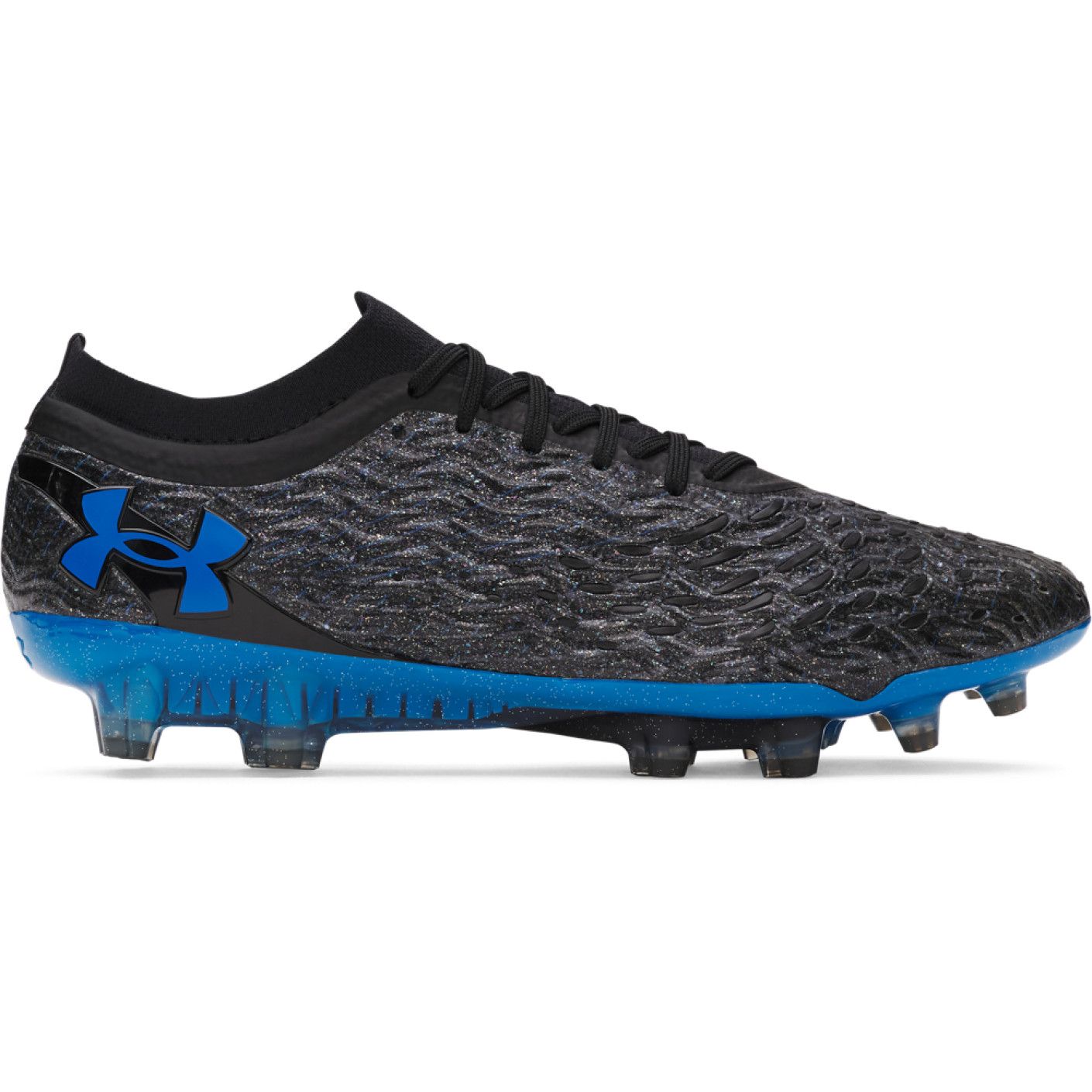 Under Armour Magnetico Elite 5 Grass Football Boots (FG) Black Blue