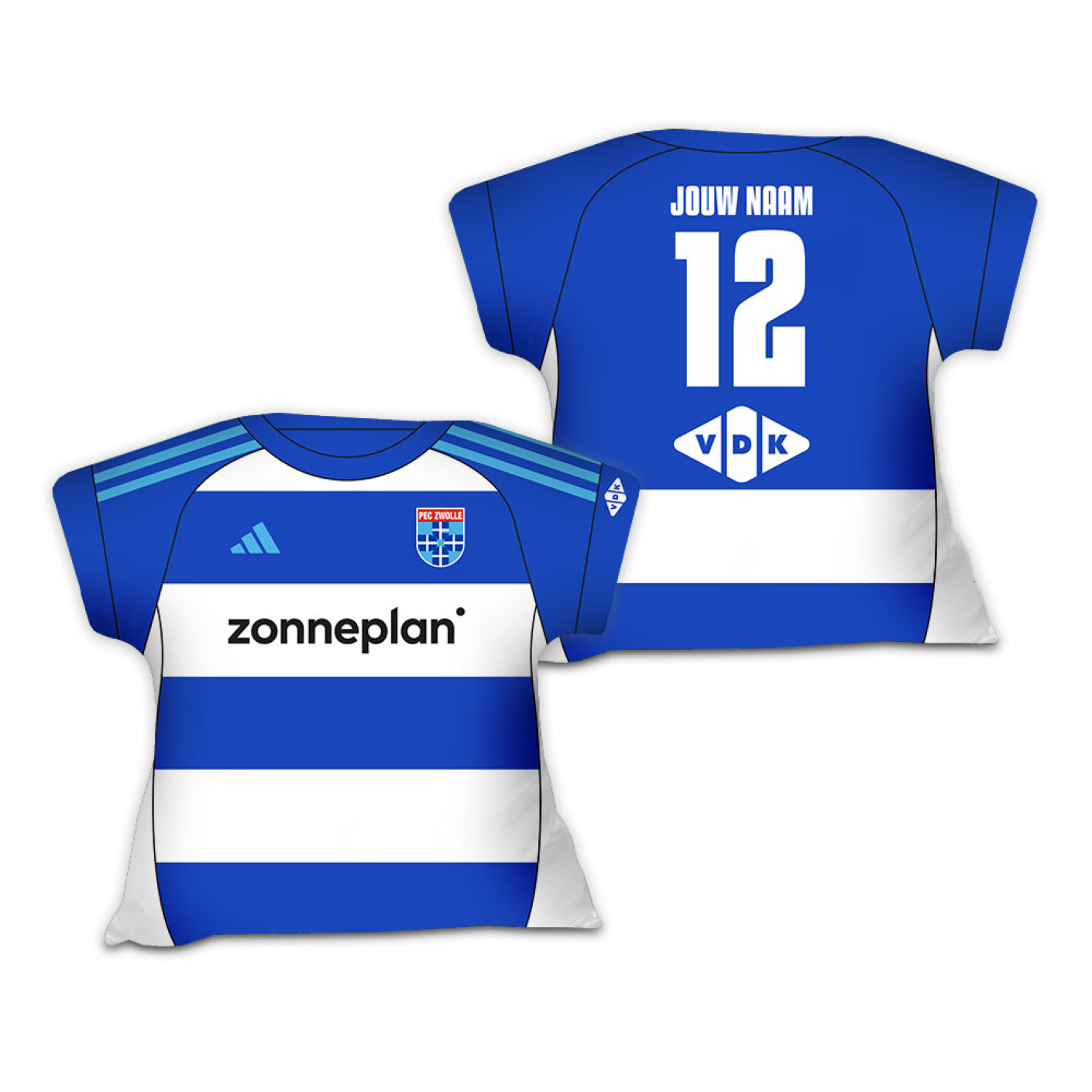 PEC Zwolle Shirt Pillow Home Shirt 2025-2026 Personalised