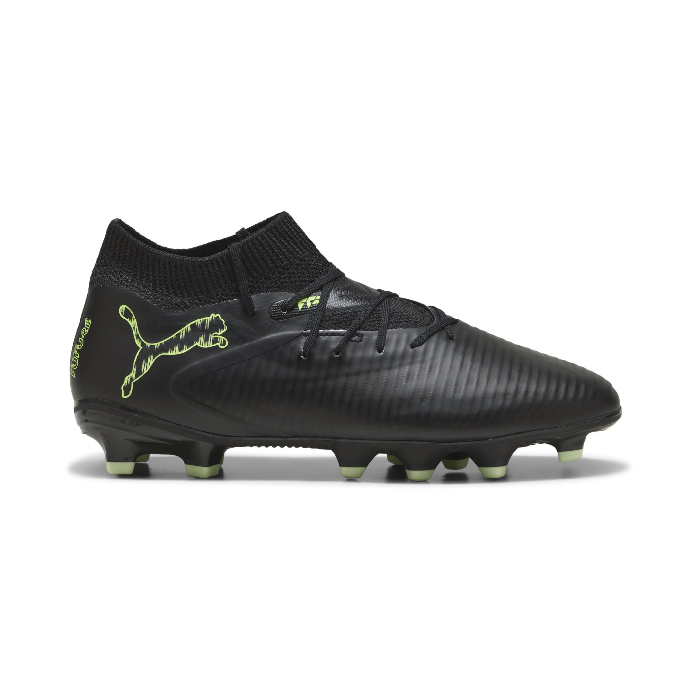 PUMA Future 8 Pro Gras / Kunstgras Voetbalschoenen (MG) Kids Zwart Donkergroen Lichtgroen