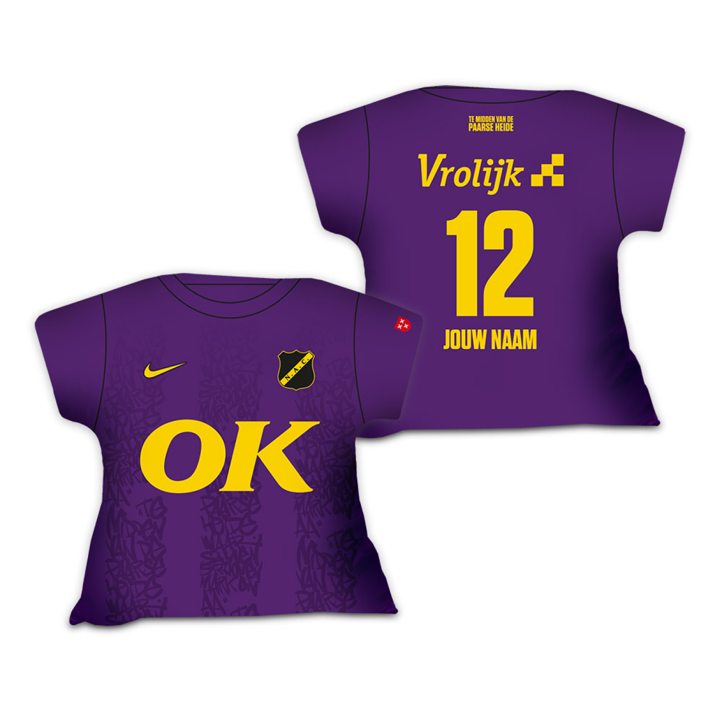 NAC Breda Shirt Pillow 3rd Shirt 2025-2026 Personalised