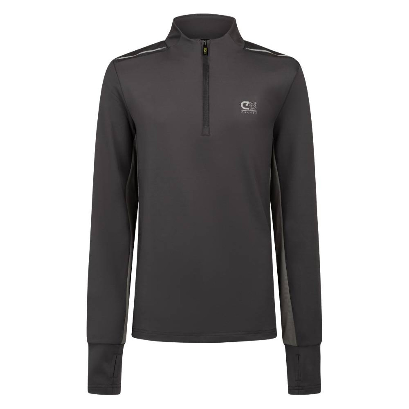 Cruyff Ametrine Trainingstrui 1/4-Zip Kids Donkergrijs