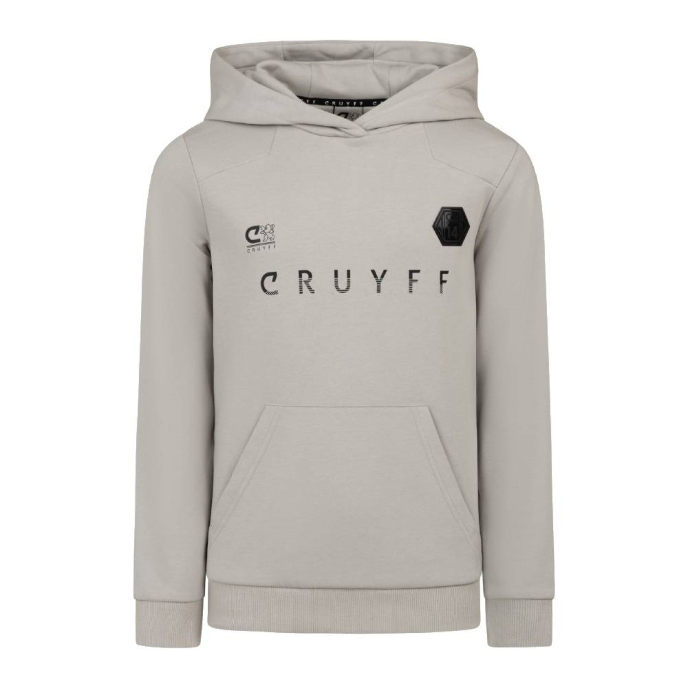 Cruyff Onyx Hoodie Kids Lichtgrijs