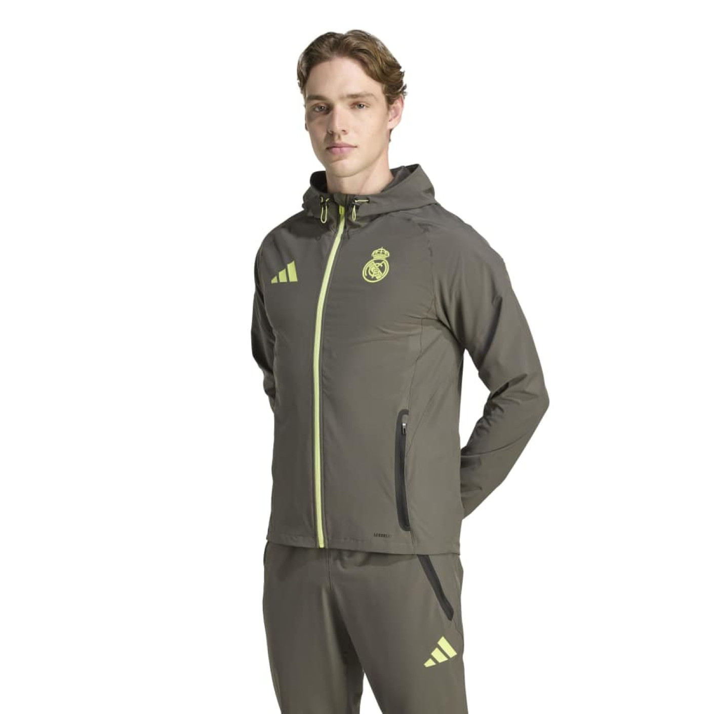 adidas Real Madrid Vis Tech Vest Grijs Lichtgroen