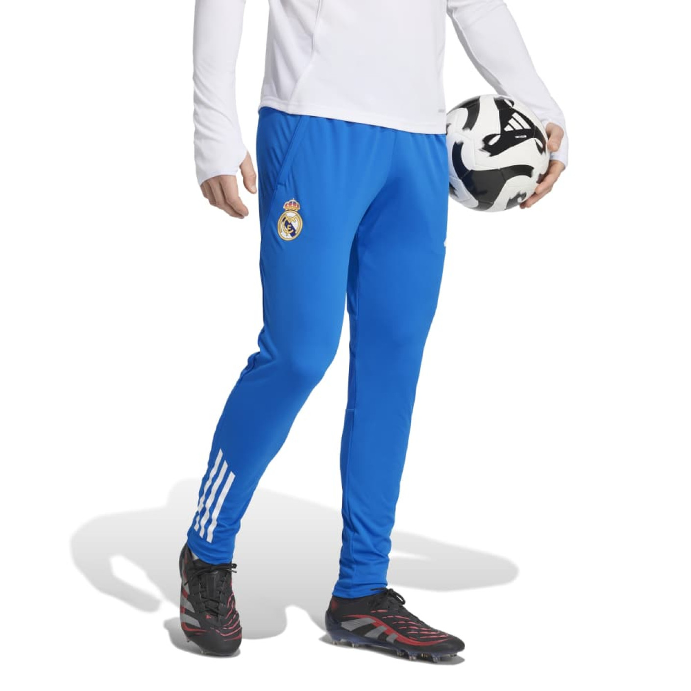 adidas Real Madrid Trainingsbroek Europees 2025-2026 Blauw Wit