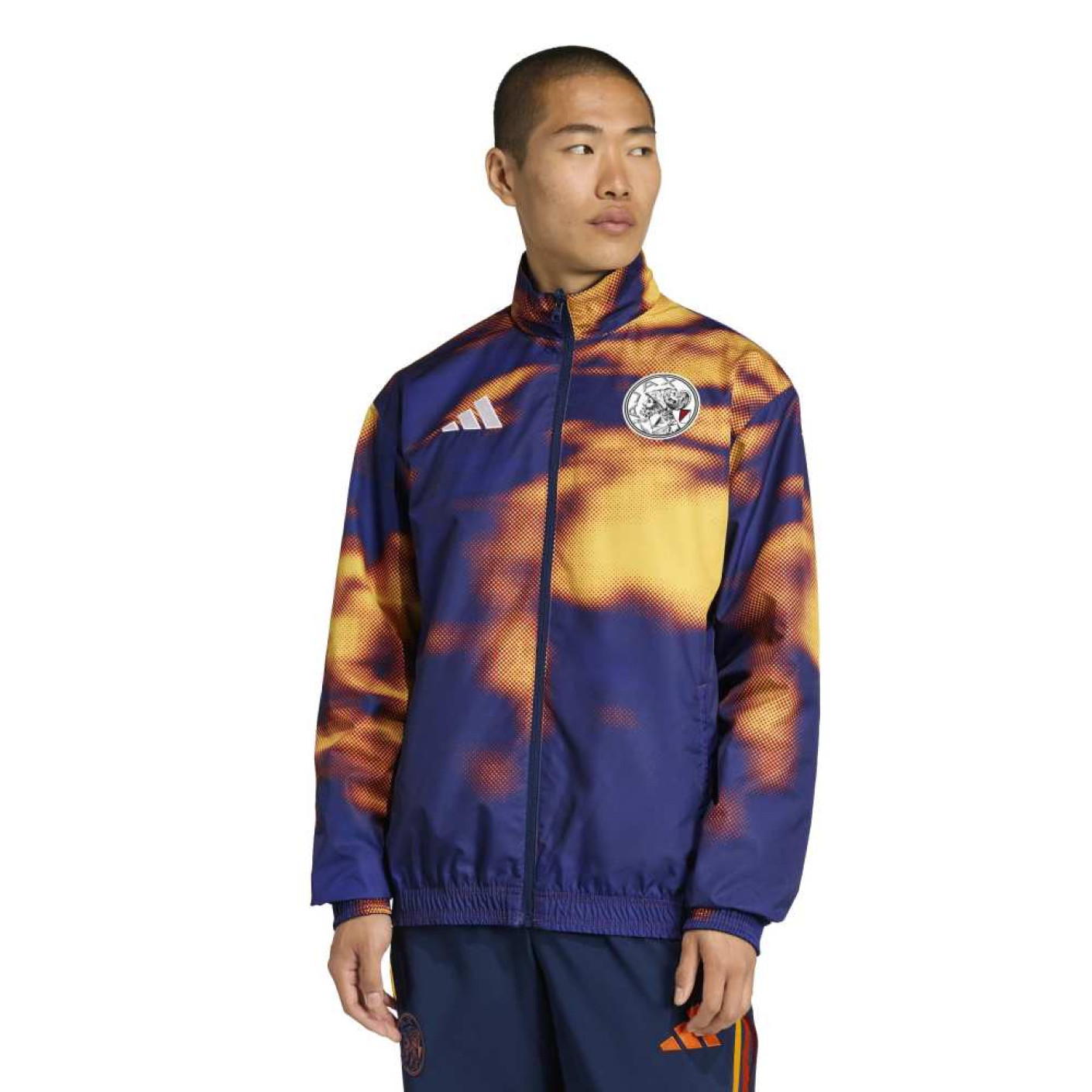 adidas Ajax x ID&T Trainingsjack Reversible Blauw