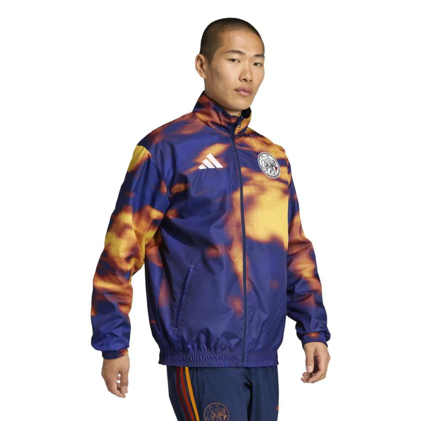 adidas Ajax x ID&T Reversible Blue Training Jacket - Voetbalshop.nl