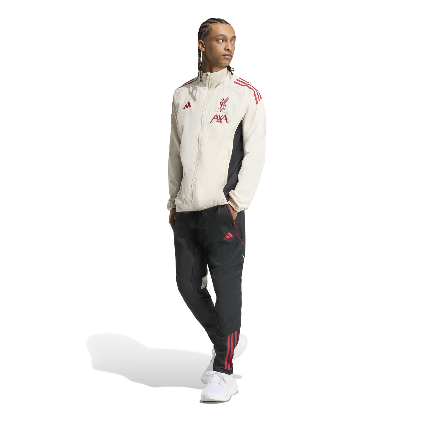 adidas Liverpool Presentation Tracksuit Full-Zip 2025-2026 White