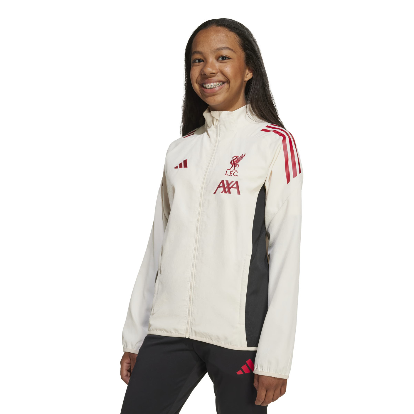 adidas Liverpool Presentation Training Jacket 2025-2026 Kids White