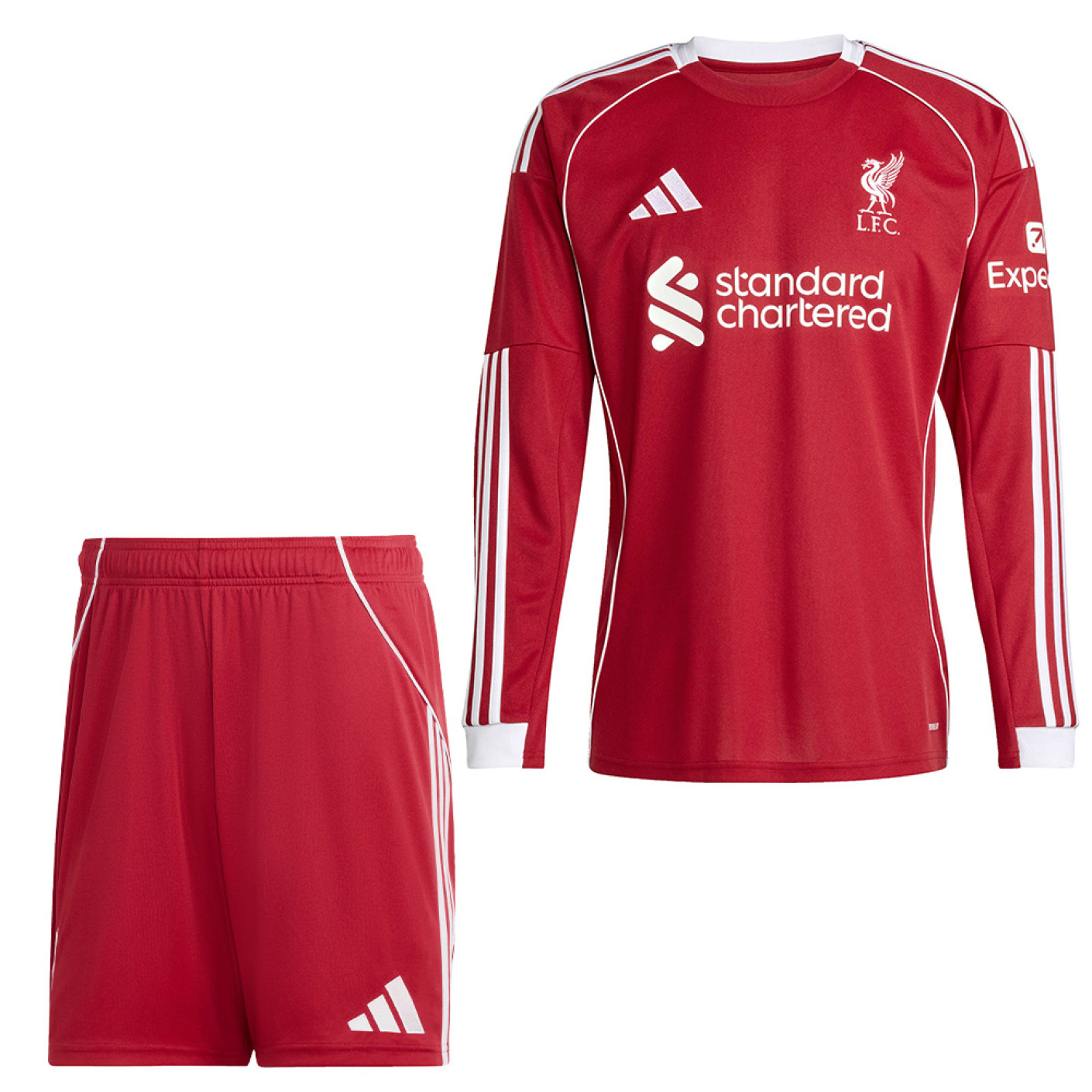 adidas Liverpool Long Sleeve Home Set 2025-2026