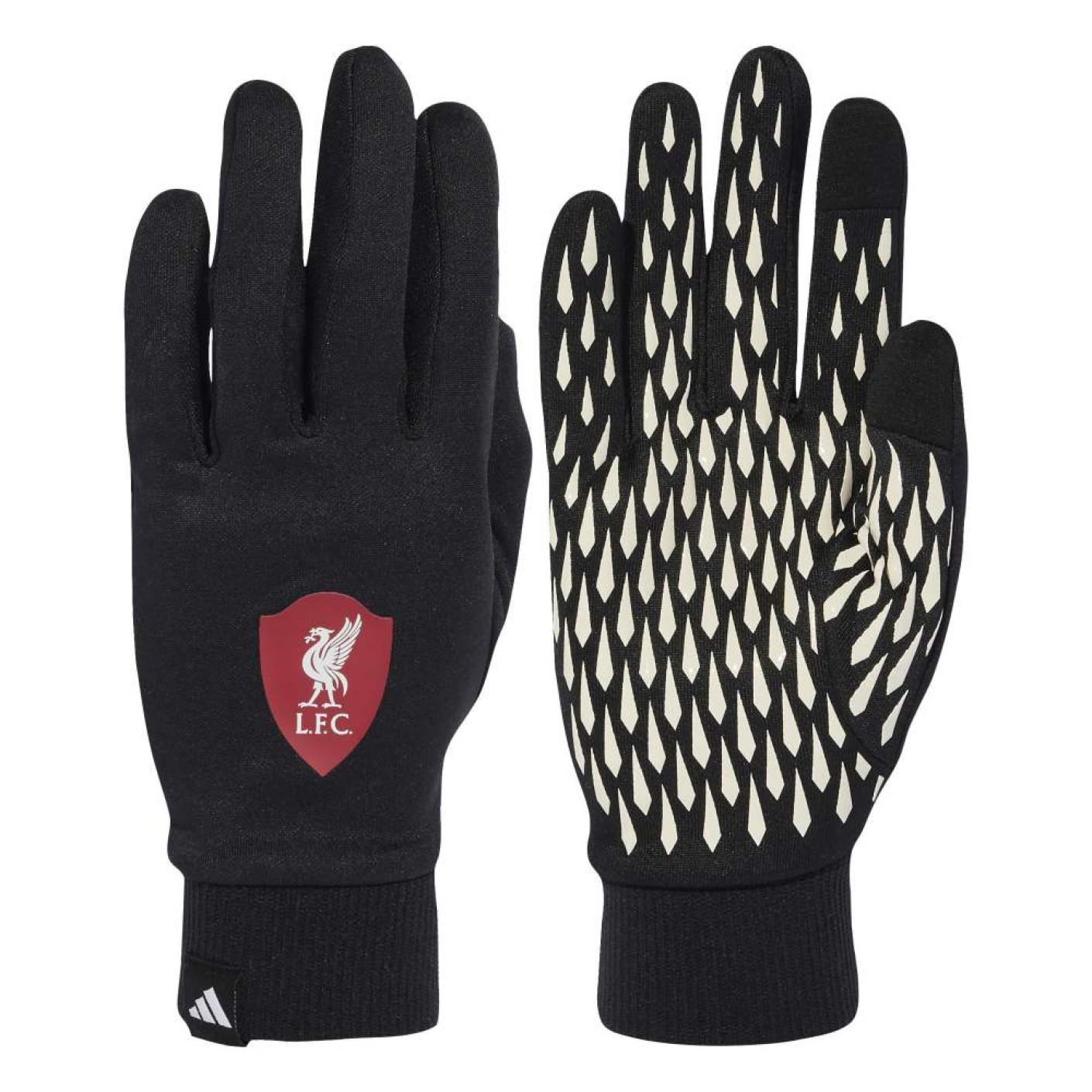 adidas Liverpool Gloves Black Red