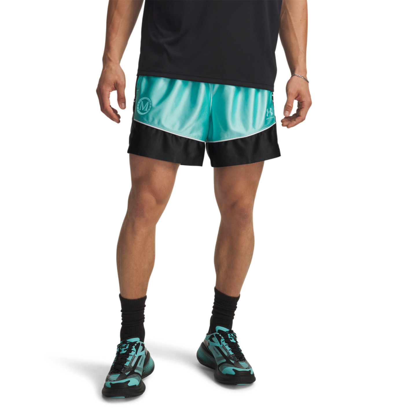 Under Armour x Mansory Terrace Trainingsbroekje Turquoise Zwart Wit