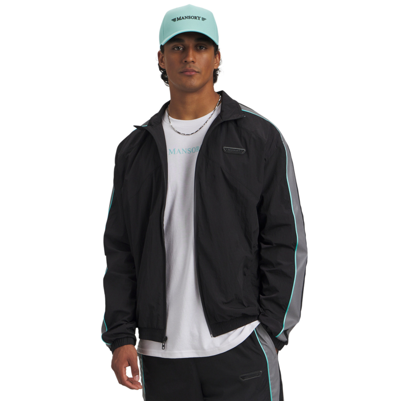 Under Armour x Mansory Icon Trainingsjack Zwart Grijs Turquoise