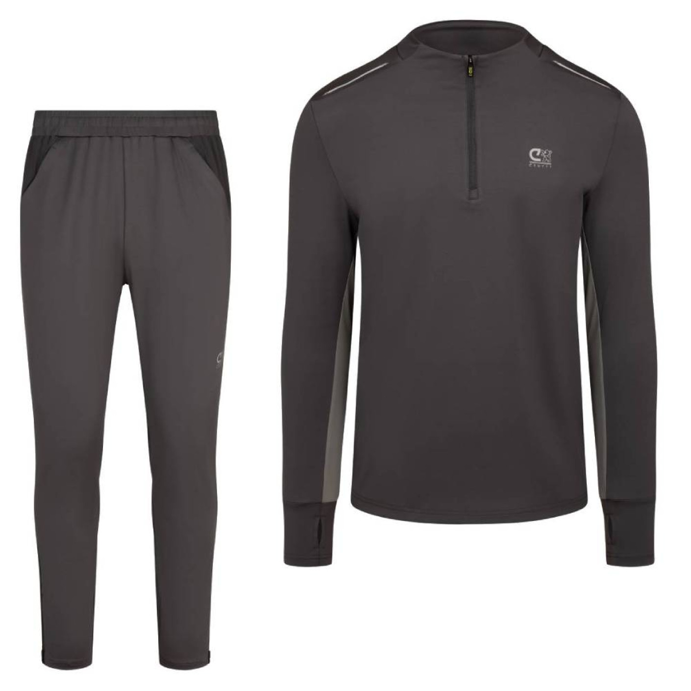 Cruyff Ametrine Tracksuit 1/4-Zip Dark Grey
