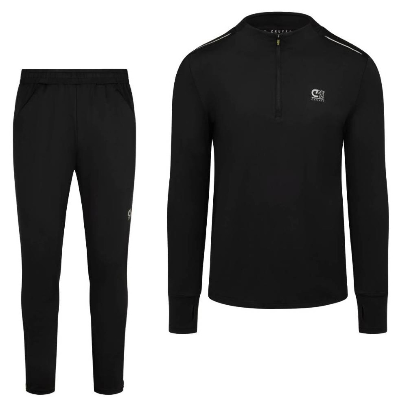 Cruyff Ametrine Trainingspak 1/4-Zip Zwart