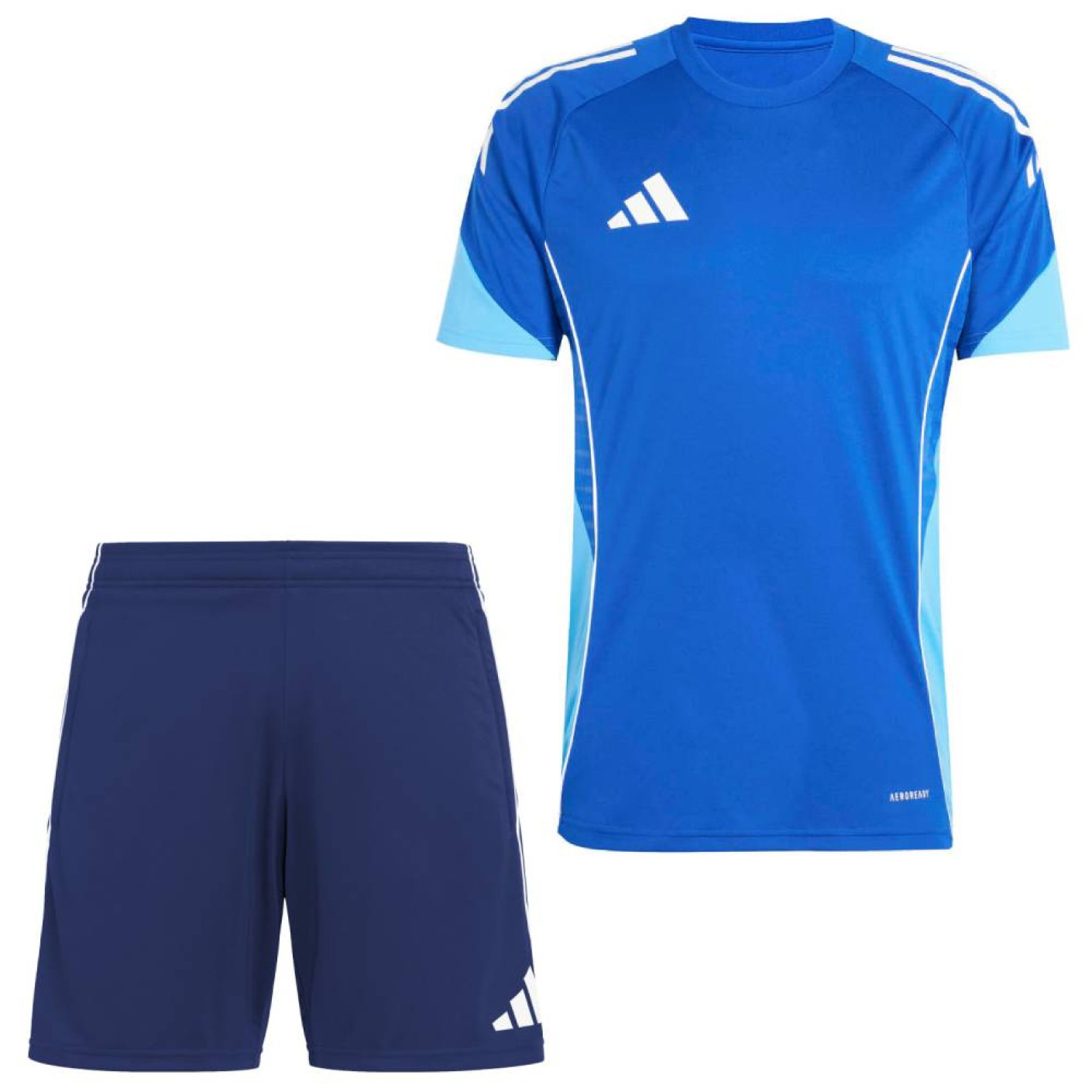 adidas Tiro 25 Competition Trainingsset Blauw Donkerblauw Lichtblauw