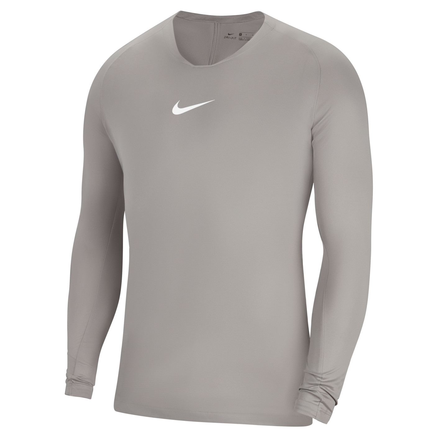Nike Dri-FIT Park Ondershirt Lange Mouwen Grijs Wit